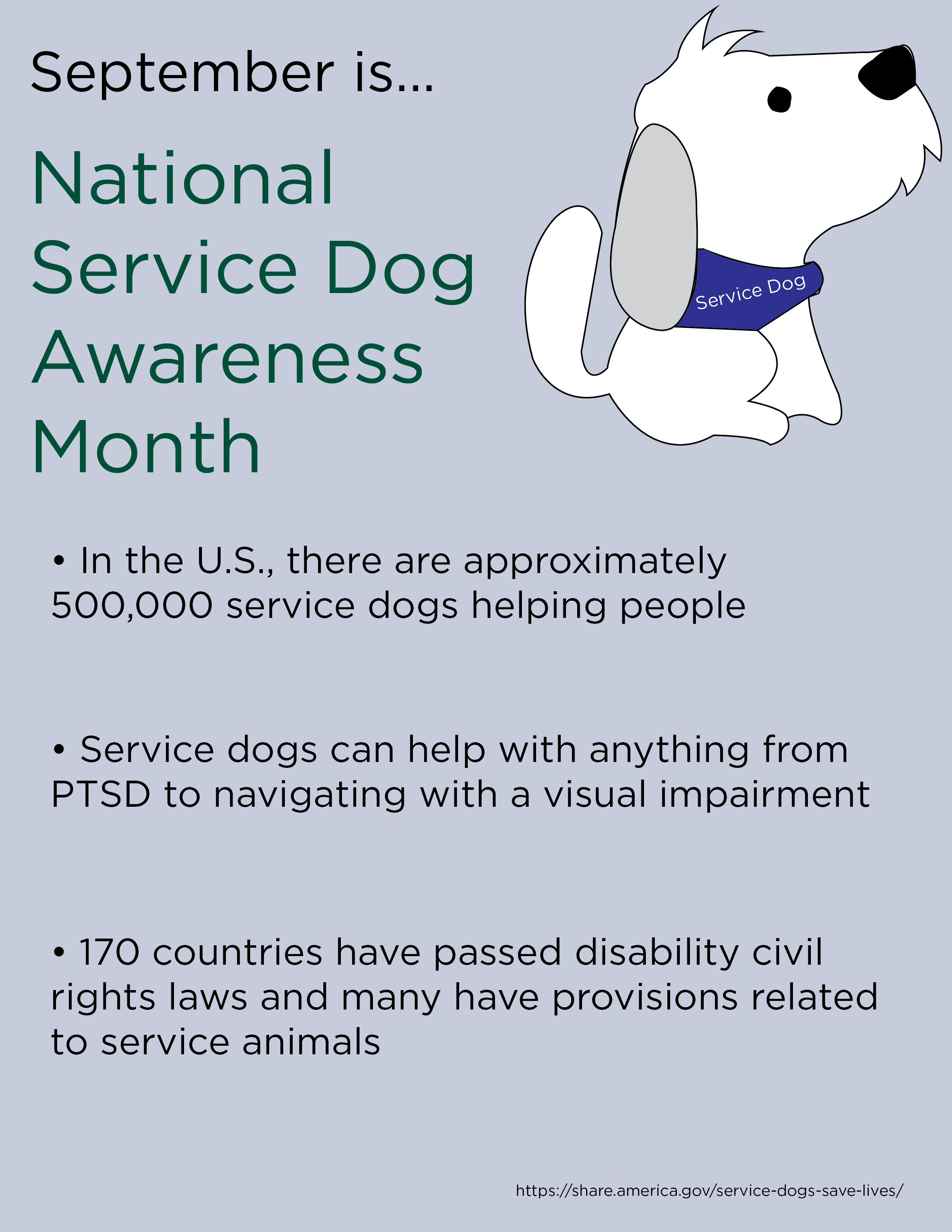 National Service Dog Month
